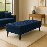 The Sloane Footstool Navy