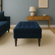 The Sloane Footstool Navy
